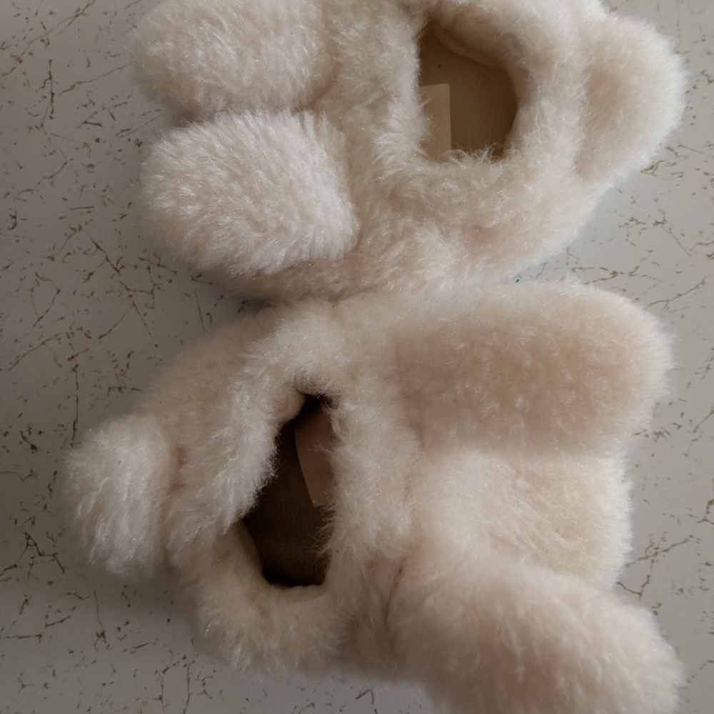 Cozy Cream Kids Slippers